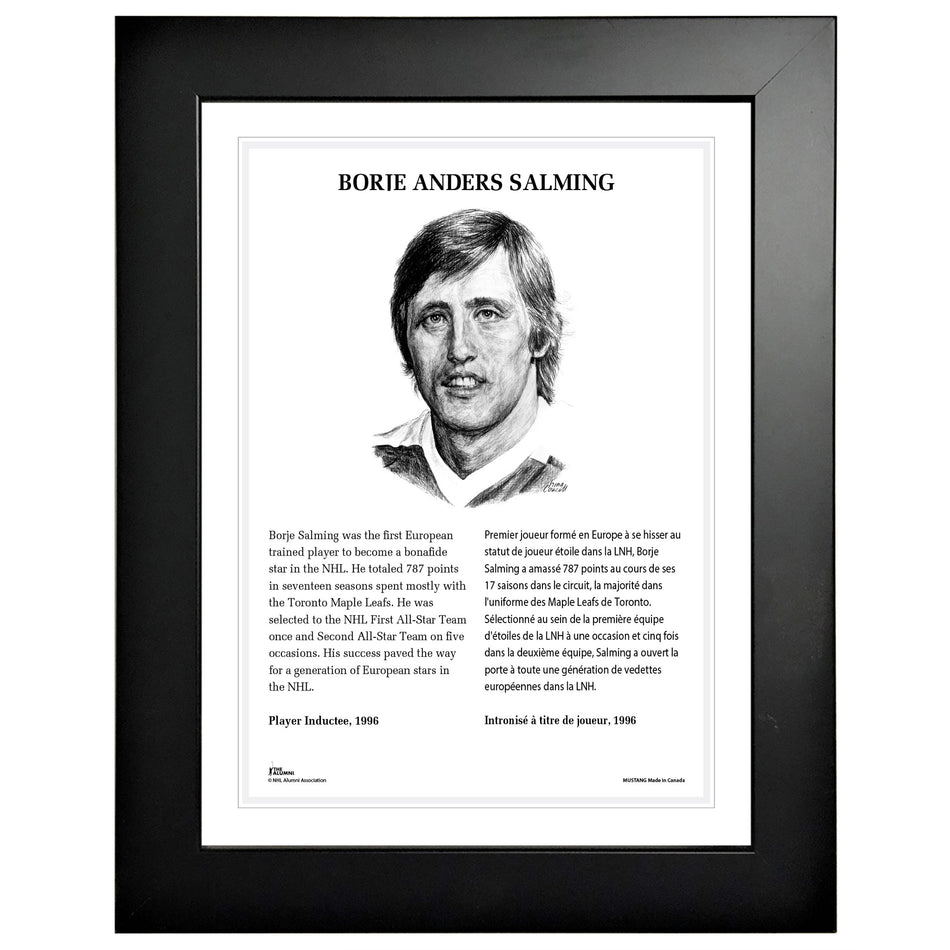 1996 Borje Salming - NHL Legends 12" x 16" Frame
