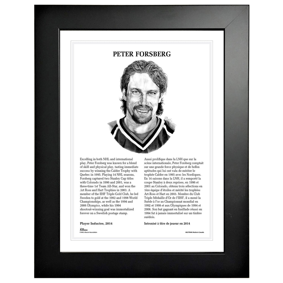 2014 Peter Forsberg - Legends 12" x 16" Frame