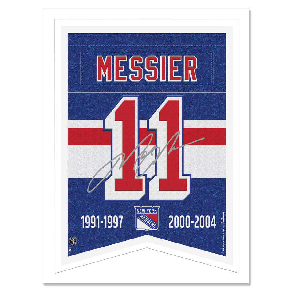 New York Rangers Print - 12" x 16" Mark Messier Banner