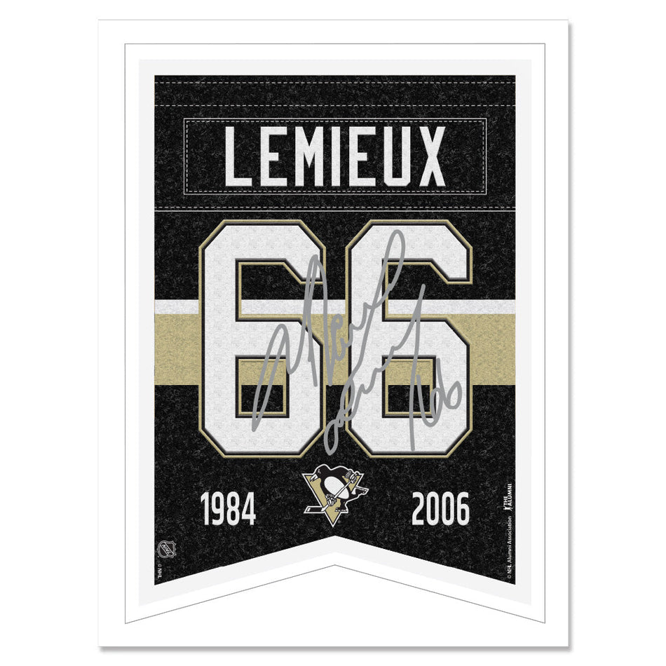 Pittsburgh Penguins Print - 12" x 16" Mario Lemieux Banner