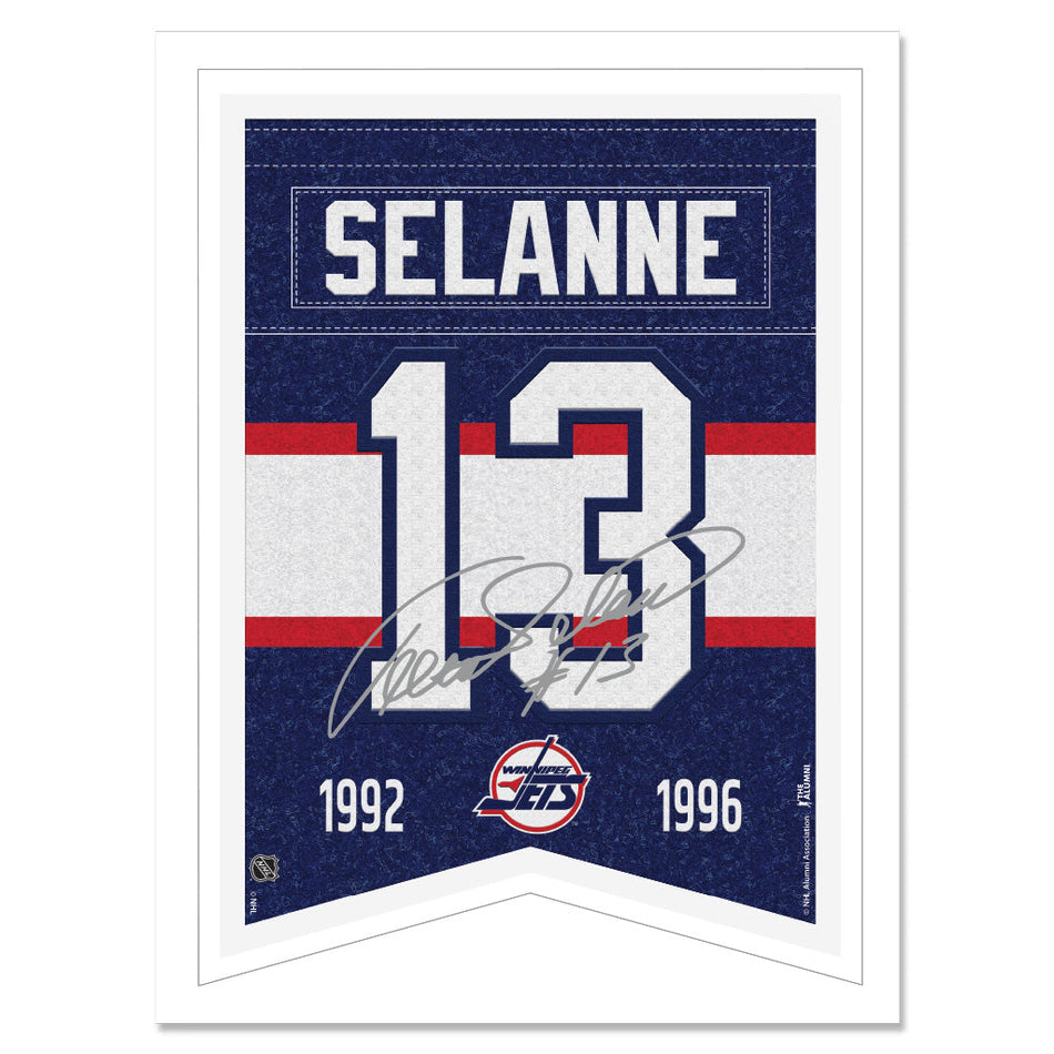 Winnipeg Jets Print - 12" x 16" Teemu Selanne Banner