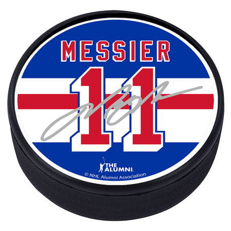 Mark Messier Puck with Replica Signature - Hockey Hall of Fame