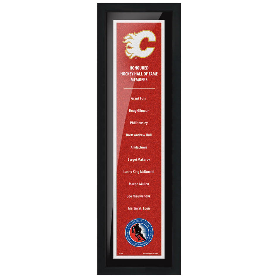 HHOF 6X22 Pic Frame Honoured Members-Calgary Flames