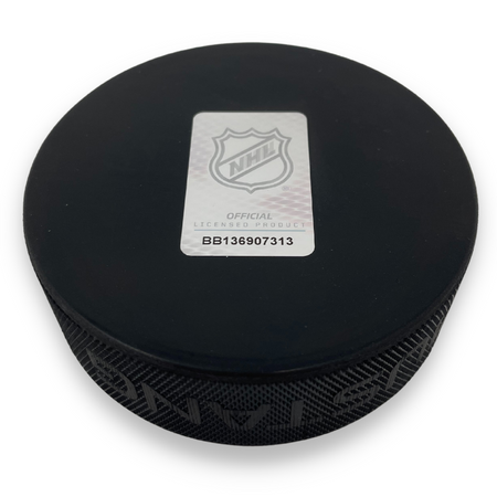 Edmonton Oilers Established Textured Puck - Hockey Hall of Fame