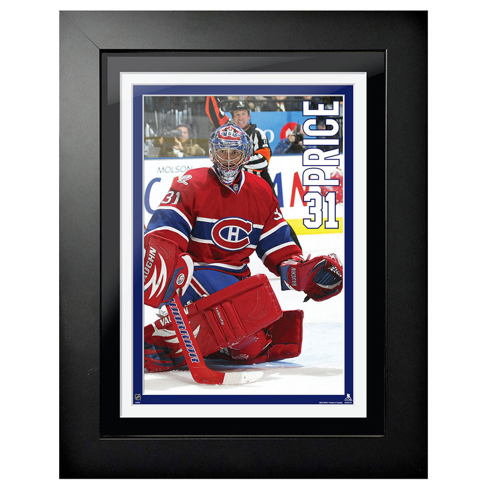 Montreal Canadiens Carey Price Frame - 12" x 16" Home Jersey Vertical Design