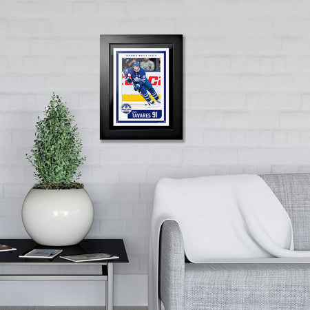 Toronto Maple Leafs Art-John Tavares Picture Frame Block Design 12" x 16" in living room