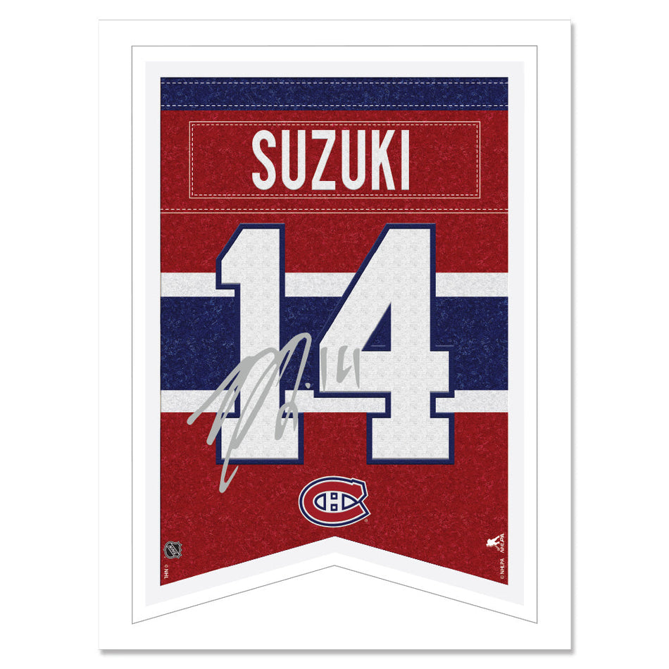 Montreal Canadiens Print - 12" x 16" Nick Suzuki Banner