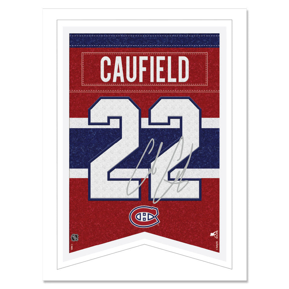 Montreal Canadiens Print - 12" x 16" Cole Caufield Banner
