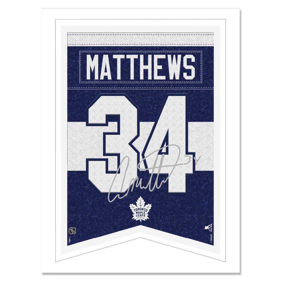 Toronto Maple Leafs Print - 12" x 16" Auston Matthews Banner