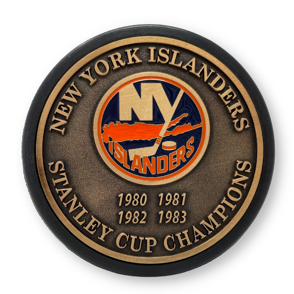 New York Islanders Stanley Cup Dynasty Puck Design Trimflexx