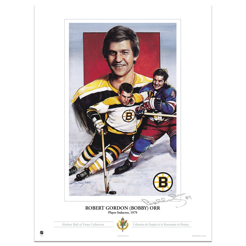 Boston Bruins Memorabilia | Bobby Orr Collectors Card Print 12"x16"