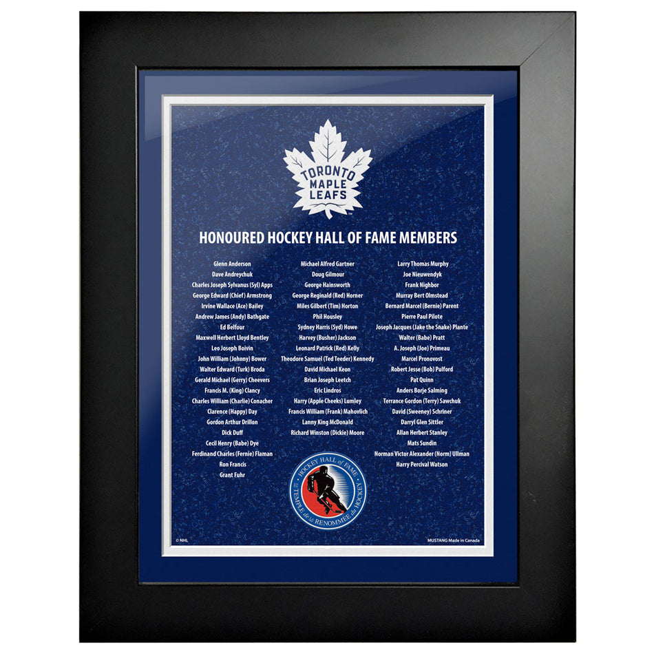 HHOF 12X16 Pic Frame Honoured Members-Toronto Maple Leafs