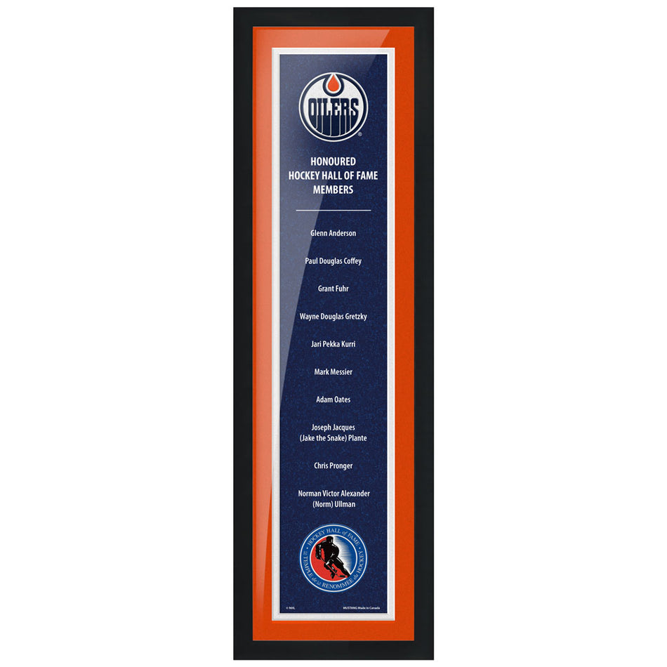 HHOF 6X22 Pic Frame Honoured Members-Edmonton Oilers