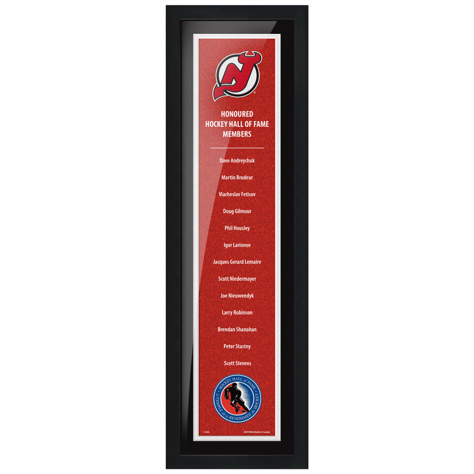 HHOF 6X22 Pic Frame Honoured Members-New Jersey Devils