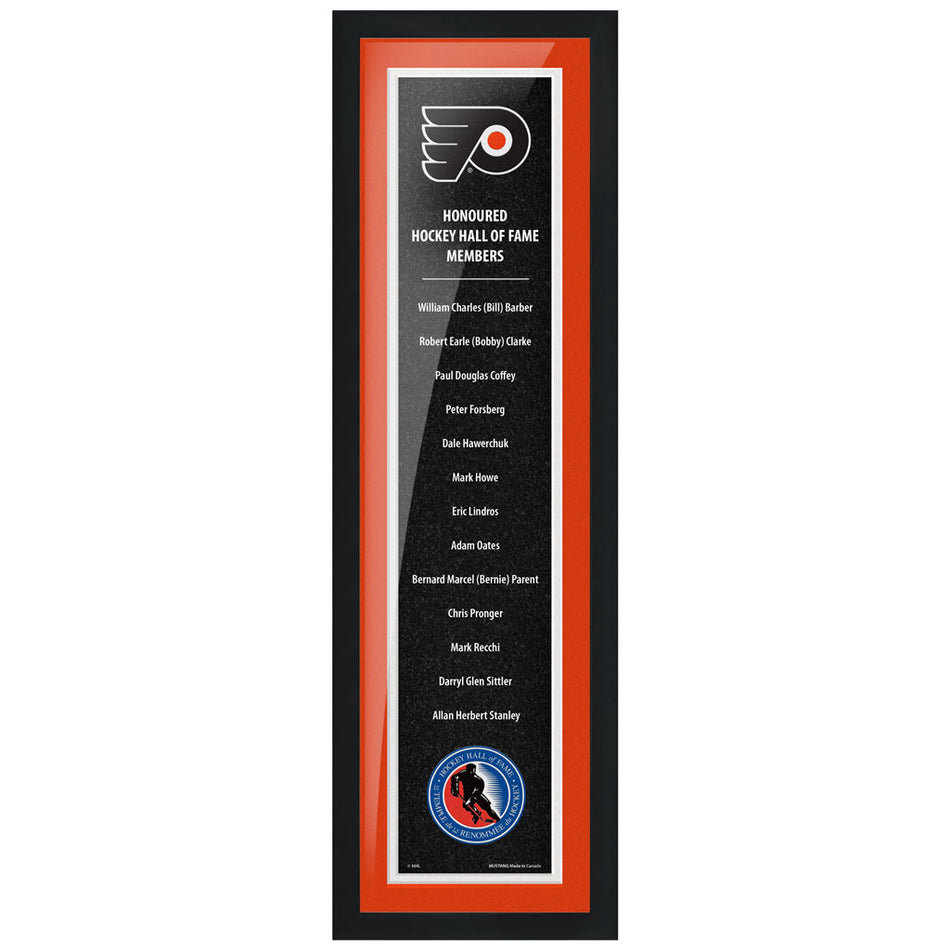 HHOF 6X22 Pic Frame Honoured Members-Philadelphia Flyers