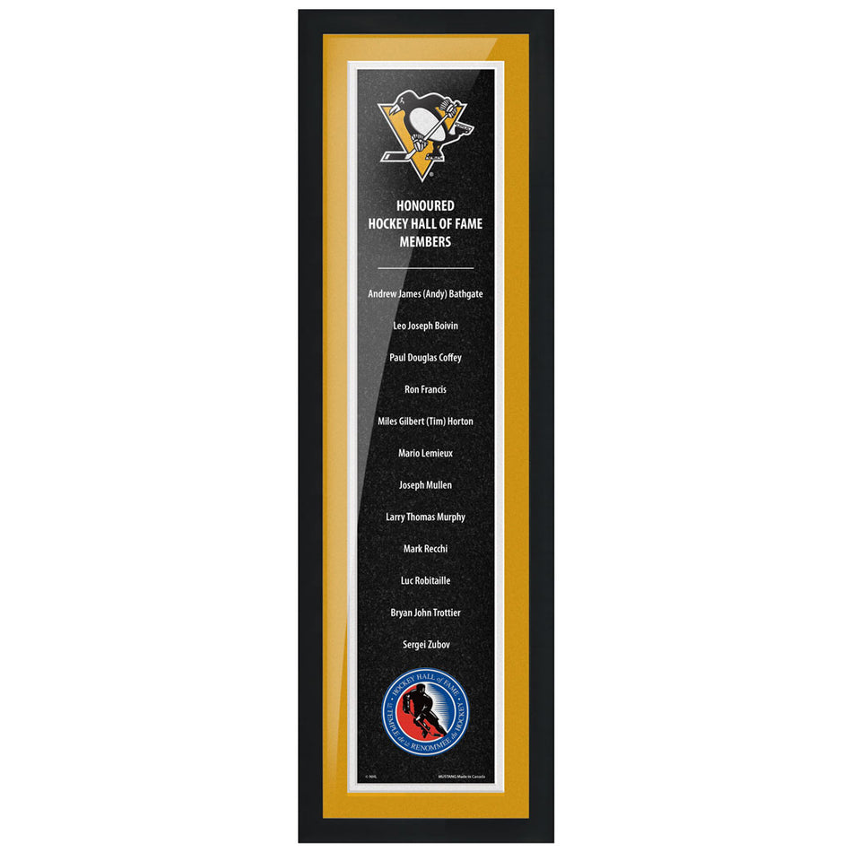 HHOF 6X22 Pic Frame Honoured Members-Pittsburgh Penguins