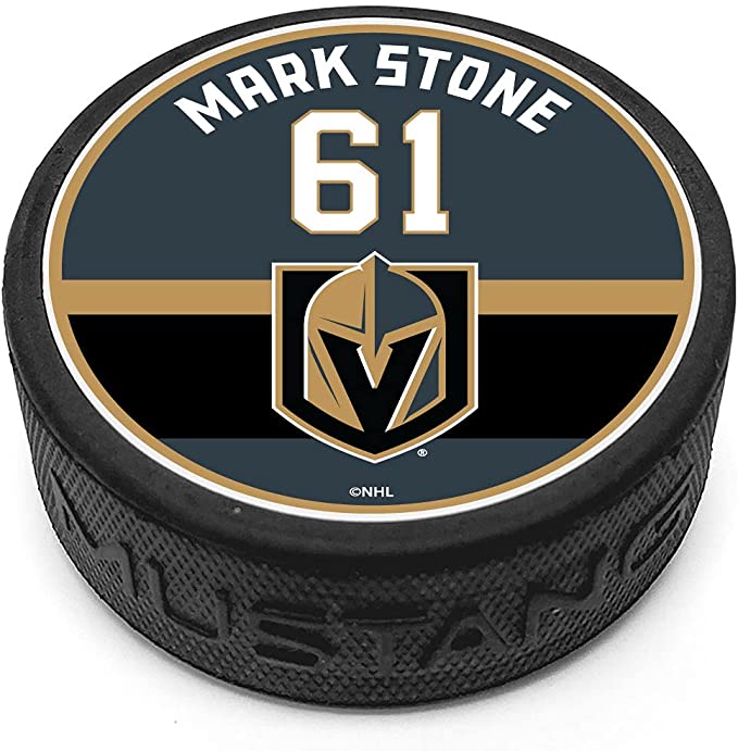 Vegas Golden Knight Mark Stone Player Name & Number Puck
